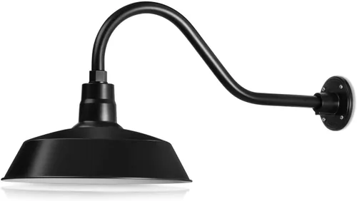 Vista 20 de 14 pulgadas. RLM Warehouse - Pantalla con brazo de cuello de cisne y bombilla Led A19 5000K de 9W