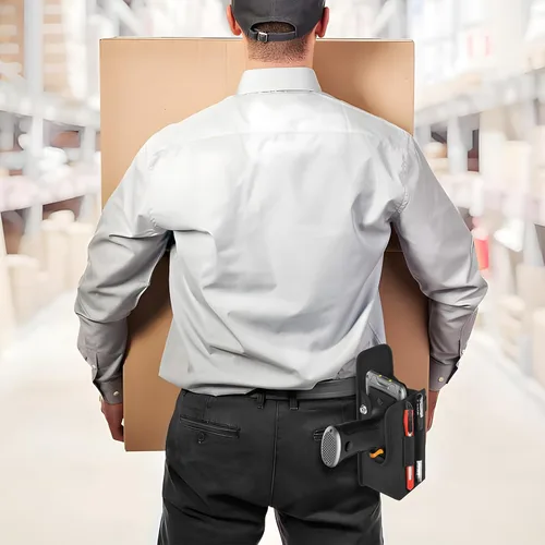 Vista 6 de Funda para escáner de código de barras, bolsa universal para escáner para computadoras móviles con agarre de pistola, escáneres de código de barras