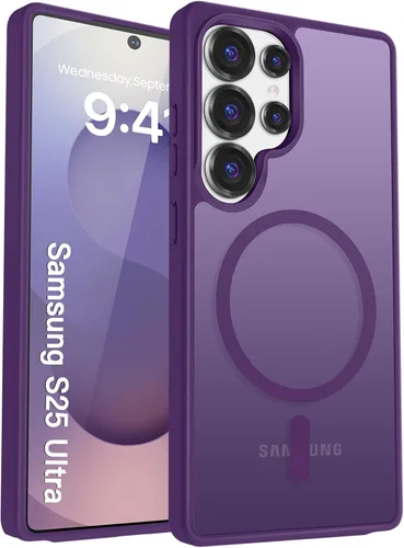 Vista 30 de Funda para teléfono Google Pixel 9 Pro XL, Compatible con Magnético, Protección contra Caídas de Grado Militar Translúcida Mate Resistente a Golpes