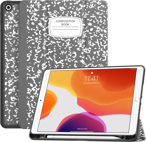 Vista 23 de Soke - Funda para iPad de 9ª generación 2021/8ª generación 2020/7ª generación 2019 con soporte para lápices - Funda de protección premium a prueba