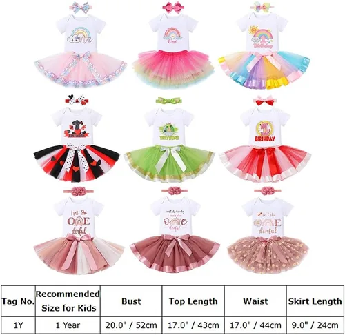 Vista 44 de ODASDO Conjunto de 3 piezas con temática de animla para bebé niña