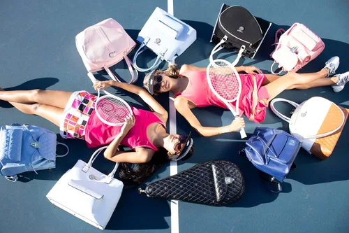 Vista 9 de Court Couture Monte Carlo Bolsa de Tenis/Pickleball Blanco