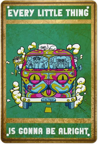 Vista 11 de Cartel de metal con diseño de gato negro con texto en inglés "Angels Don't Always Have Wings", póster de metal vintage de 8 x 12 pulgadas, letrero