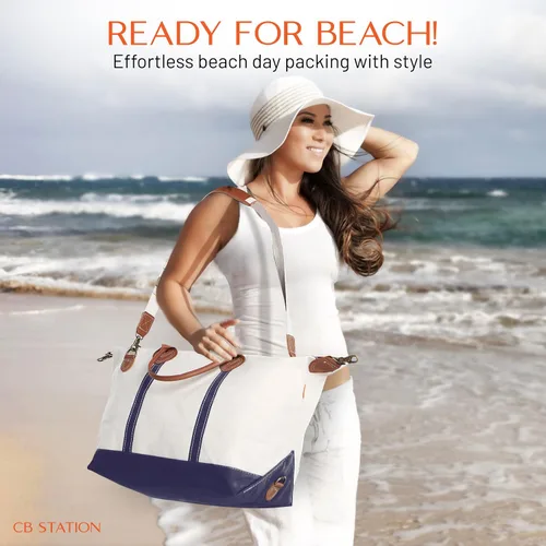 Vista 8 de CB STATION Bolsa de fin de semana para mujer bolsa de viaje moderna y funcional con correa de hombro desmontable, perfecta para viajes nocturnos