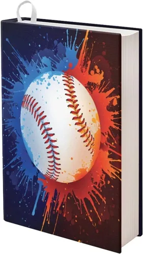 Vista 28 de Rnyleeg Fundas de libro de fútbol americano para niños escolares de 9 x 11 pulgadas, funda elástica para libro de tapa dura, funda protectora