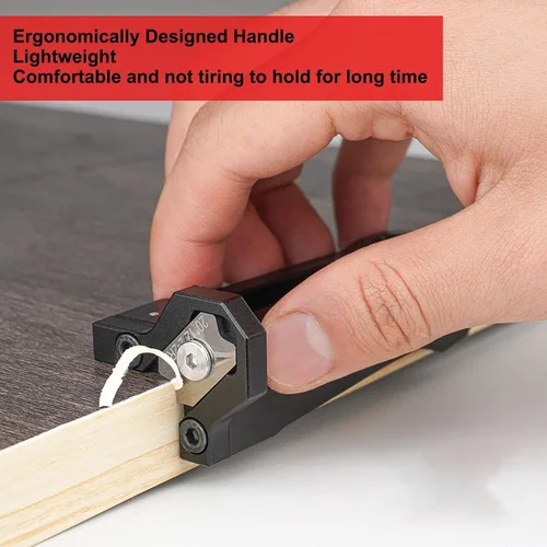 Vista 4 de Recortadora de carpintería cepilladora de madera manual raspador de arco de aleación de aluminio para herramienta de alisado de madera de precisión
