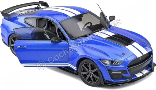 Vista 8 de solido S1805901 Ford Coche miniatura coleccionable, azul, escala 1:18
