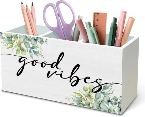 Vista 9 de DILSJ Organizador de lápices de flores silvestres cristianas para escritorio, regalos cristianos para mujeres, sus misericordias son nuevas cada