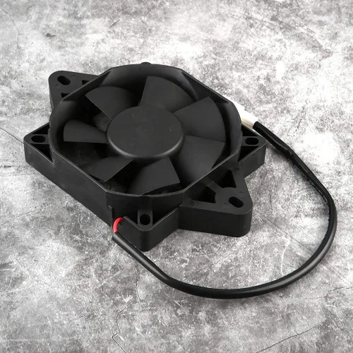 Vista 9 de Acouto Ventilador de radiador de motocicleta Ventilador de refrigeración de motor eléctrico 12V ATV Ventilador de refrigeración Radiador universal