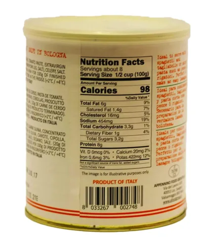 Vista 4 de AMERIGO Salsa de carne boloñesa italiana tradicional 28.2 oz (800g)