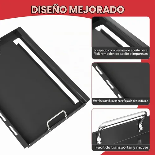 Vista 5 de 6788 Plancha de tamaño completo para parrilla de gas Weber Genesis II serie 300, plancha plana para Weber GS4 Genesis II E310 E315 E325 E330 E335