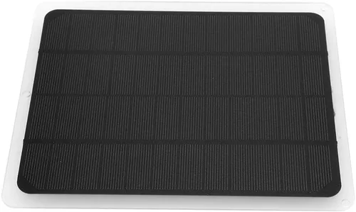 Vista 8 de Cargador de panel solar, panel monocristalino portátil de 12 V 10 W, cargador USB para luz de teléfono de automóvil, tableta de teléfono celular