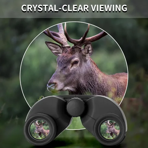 Vista 4 de Binoculares compactos de 6 x 25, mini bolsillo pequeño tamaño portátil 9.5 ° campo de visión gran angular de 0.827 in, ocular grande, gafas ED