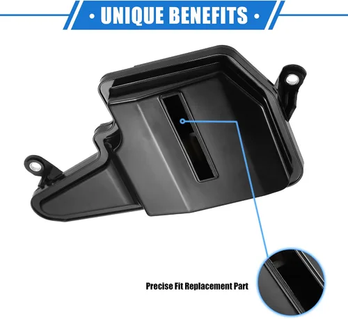 Vista 3 de Kit de filtro de transmisión automática compatible con Mazda 3 2012-2024 para Mazda 6 2014-2021, filtro de transmisión de motor negro de plástico