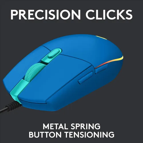Vista 5 de Logitech G203 RGB - Mouse cableado para videojuegos