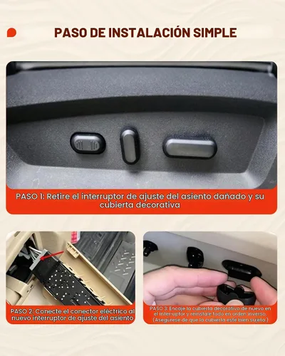 Vista 5 de Interruptor de ajuste del asiento del conductor de 10 vías para F150 F250 F350 2009-2014