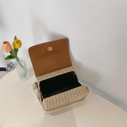 Vista 4 de Bolsos cruzados para mujer, bolsos y bolsos de mano de moda, B- marrón