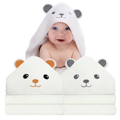 Vista 13 de Toallas de Baño con Capucha para Bebé - Toalla de Baño Premium Ultra Suave Orgánica para Bebé – Toallas Absorbentes e Hipoalergénicas para Bebé Niño