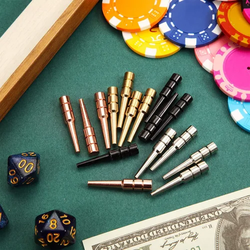 Vista 6 de Mudder 32 piezas de clavijas de metal para tabla de cuna para 1/8 agujeros, plantillas de clavijas de 4 colores con un diseño cónico para adultos