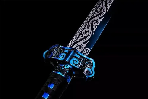 Vista 8 de Espada samurái japonesa hecha a mano de acero al carbono 1095 con hoja afilada, regalos para él, espada real