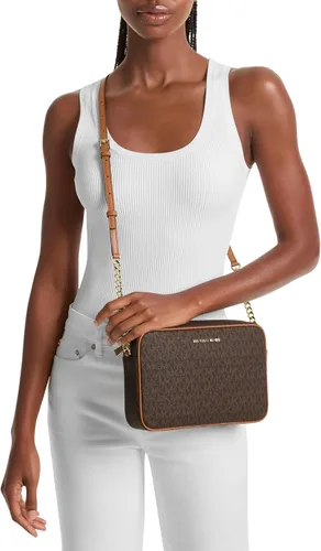 Vista 4 de MICHAEL Michael Kors Jet Set - Juego de cruz de piel Saffiano grande