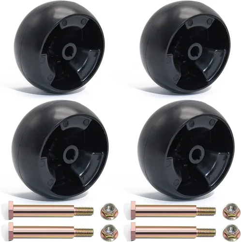 Vista 8 de CheeMuii 734-04155 Kit de ruedas de plataforma de cortacésped, paquete de 2 ruedas calibradoras de plataforma de 5" de repuesto para Cub Cadet
