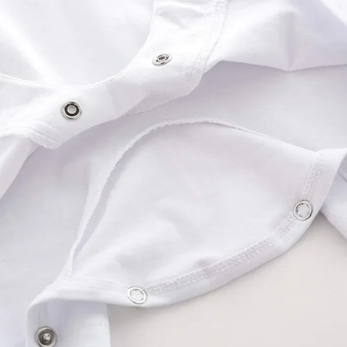 Vista 6 de daimengmeng Mameluco de caballero para bebés y niños con corbata, traje de boda de una pieza