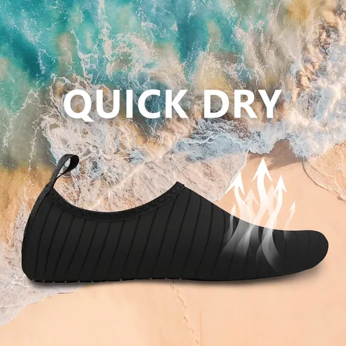 Vista 5 de North Bund Zapatos de agua para hombre y mujer, secado rápido, calcetines deportivos acuáticos para yoga, natación, playa, surf