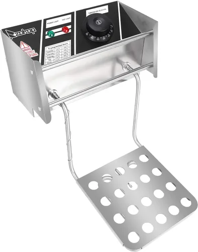 Vista 6 de EH81 2500W MAX 110V 6.3QT/6L Acero Inoxidable Solo Cilindro Freidora Eléctrica Enchufe de EE.UU