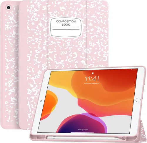 Vista 10 de Soke - Funda para iPad de 9ª generación 2021/8ª generación 2020/7ª generación 2019 con soporte para lápices - Funda de protección premium a prueba
