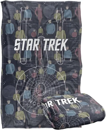 Vista 9 de Star Trek Among The Stars - Manta con licencia oficial de tacto sedoso, súper suave, 36 x 58 pulgadas