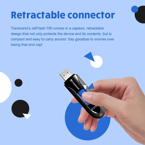 Vista 3 de Transcend Unidad Flash USB de 16GB, para PC/Mac/Laptop/Windows/Computadora, Escritorio/TV/Audio de Coche, Memoria Stick USB3.2 Gen1, Unidades Pulgar