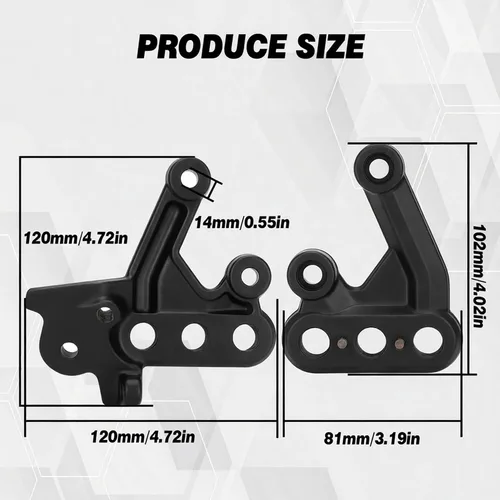 Vista 7 de JFG RACING Surron - Estriberas para pedal, soporte para pedal, soporte OEM para Sur Ron Light Bee S/X Electric Dirt Bike