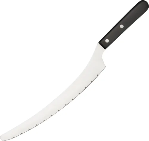 Vista 2 de Ateco Cuchillo para pastel de acero inoxidable, 5.75 pulgadas, negro