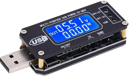 Vista 9 de PEMENOL Convertidor de voltaje Buck Boost de 15 W DC-DC, 5 V a 3.3 V 9 V 12 V 24 V 30 V CVCC módulo de alimentación USB ajustable con carcasa