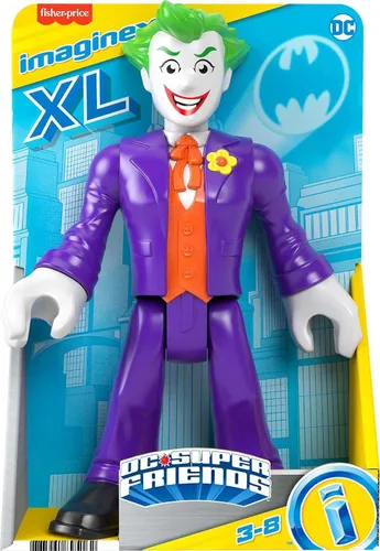 Vista 7 de Fisher-Price Imaginext DC Super Friends - Figura de juguete preescolar de The Joker XL de 10 pulgadas para juegos de simulación a partir de 3 años
