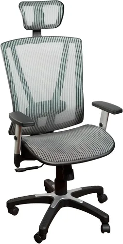 Vista 11 de Silla de oficina ergonómica ajustable negra de 53 pulgadas de alto, silla ergonómica de oficina en casa, silla ergonómica con reposacabezas, sillas