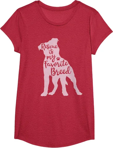Vista 46 de Pitbull Rescue Is my Favorite Breed Dog Pit Bull Mama - Camiseta, Negro, S