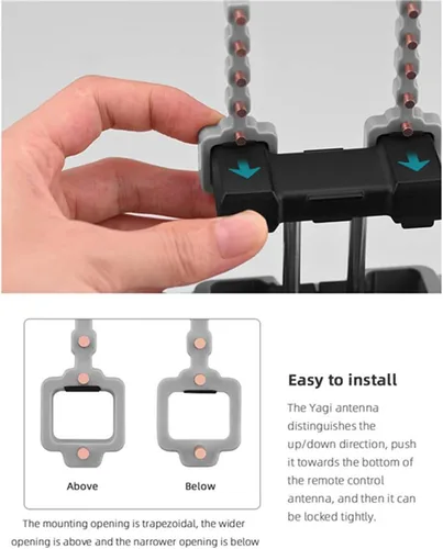 Vista 7 de Control remoto para drones 5.8G Yagi Antena Amplificador de señal Extensor de rango para DJI Mavic 3 / Mini 3 Pro/Air 2 / Air 2S / Mini 2 RC-N1 sin