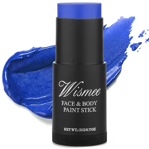 Vista 14 de Palo de pintura facial blanca de payaso, cobertura completa, maquillaje de cuerpo blanco para Halloween, cosplay, bromista, zombi, vampiro