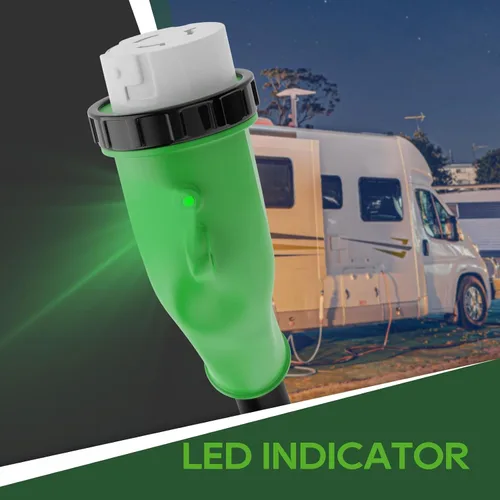 Vista 8 de RVGUARD Cable adaptador RV de 50 amperios a 110 voltios con conector de bloqueo de 135 grados, adaptador de corriente eléctrica NEMA 5-15P a NEMA