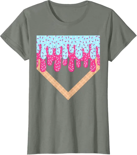 Vista 19 de Baseball Drip Boys Home Plate Ice Cream Sport Players & Fans Camiseta