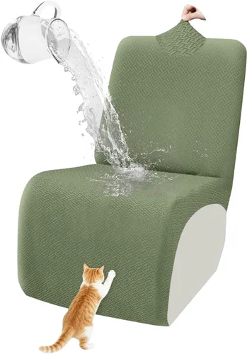 Vista 42 de ALIECOM Fundas 100% impermeables para sofá seccional reclinable, forma de L, elásticas, para esquina, funda para sofá seccional reclinable, lavable