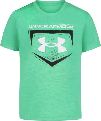 Vista 16 de Under Armour Camiseta de manga corta con gráfico de béisbol para niño Áspero atómico