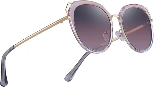 Vista 5 de Gafas de sol polarizadas OLIEYE para mujer - Gafas de sol con marco de metal ojo de gato UV400