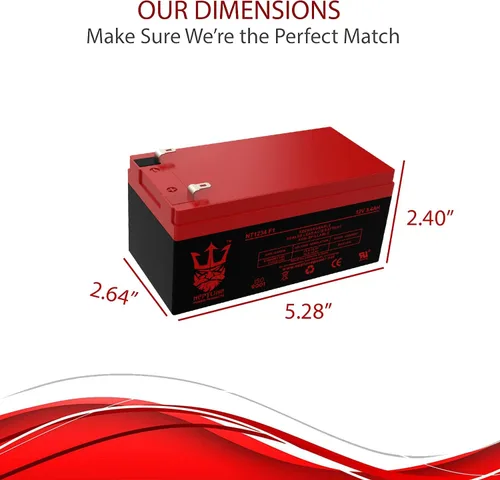 Vista 6 de Batería de repuesto Neptune de 12 V 3.4 AH para cortacésped Toro # 106-8397
