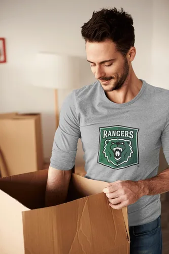 Vista 3 de CreateMyTee Wisconsin Parkside Ranger Logo Long Sleeve Shirt