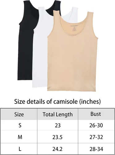 Vista 6 de Camisetas sin mangas para mujer, sin costuras, color negro, blanco, gris, nude