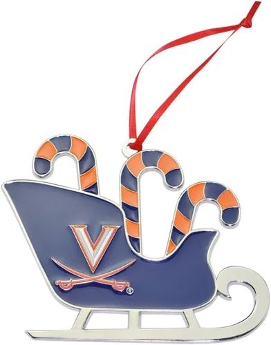 Vista 3 de Adorno navideño de trineo de bastón de caramelo de Florida Gators