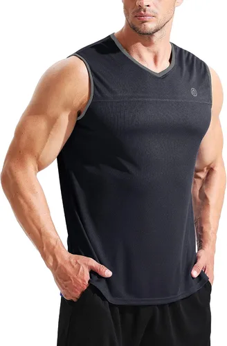 Vista 2 de NELEUS Camiseta sin mangas Dry Fit para hombre